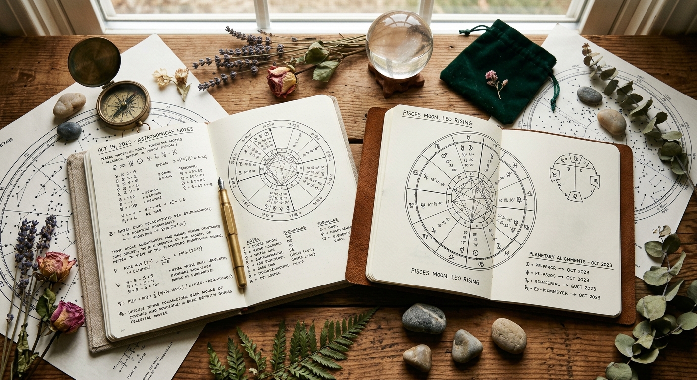 Comparativo de mapas astrais com rodas zodiacais, ascendente e casas astrológicas